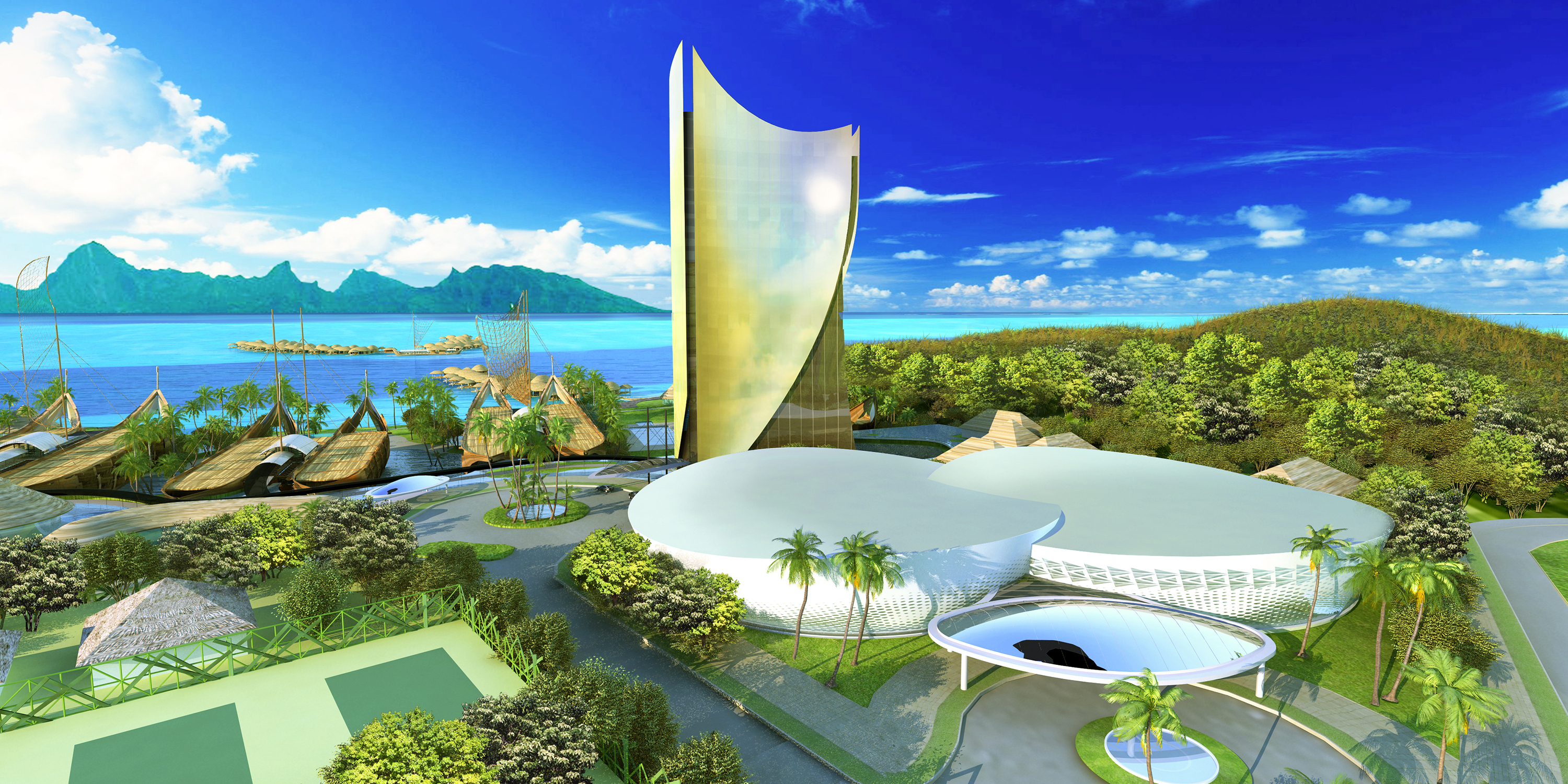 Le mémorandum signé ce samedi à Papeete s'inscrirait dans une stratégie plus gloable, avec en ligne de mire, le projet Tahiti Mahana Beach ©DR