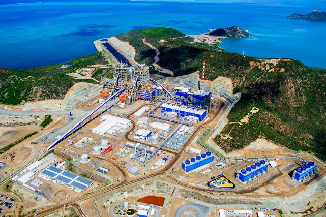 L'usine de Koniambo Nickel, menacée par un arrêt de son activité, est finalement sauvée ©Antoine Leveau