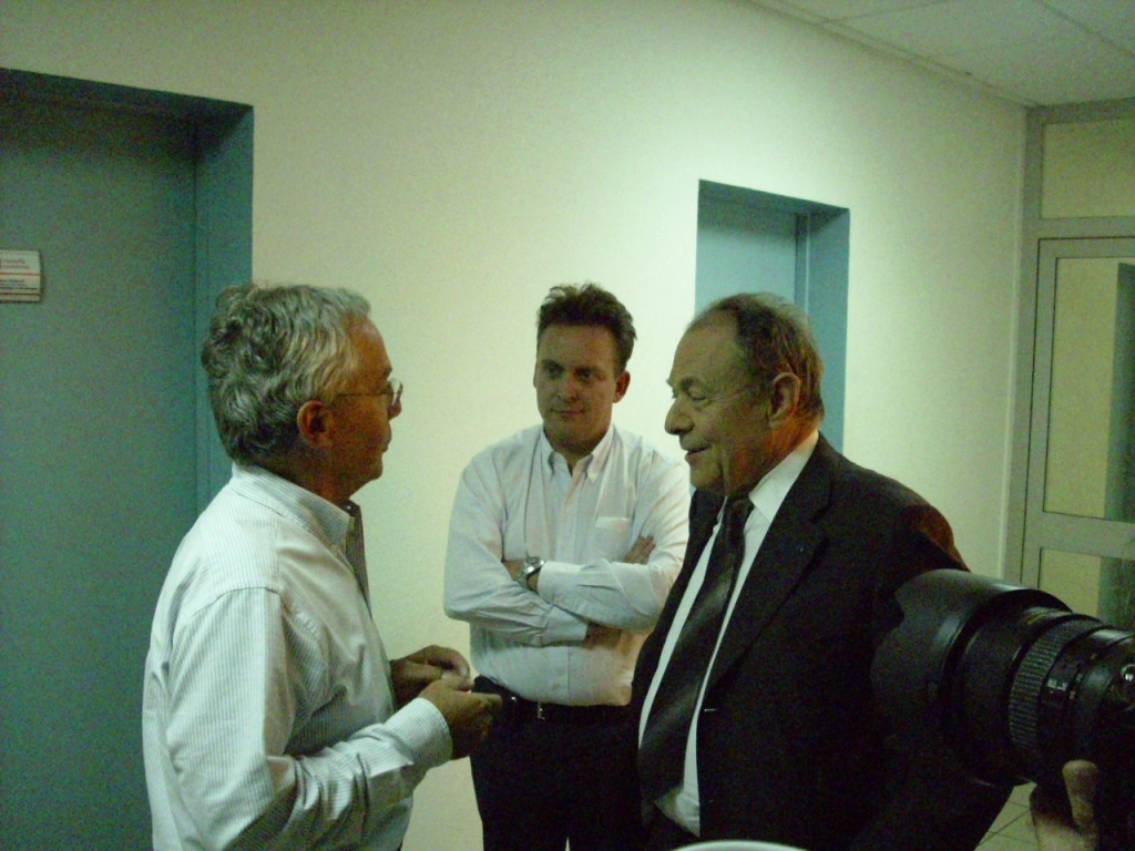 Michel Rocard à Nouméa en 2008, avec Gonzague de la Bourdonnaye © Ced Didix