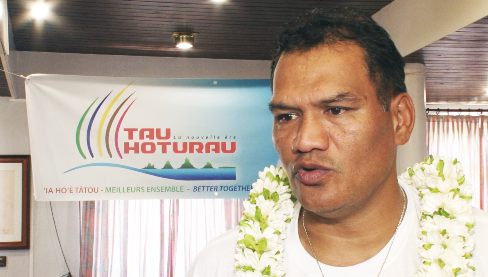 La semaine dernière, Tauhiti Nena a annoncé la création de son parti Tau Hoturau. Une annonce largement médiatisée et qui semble recevoir des avis positifs dans l'opinion publique polynésienne ©TNTV