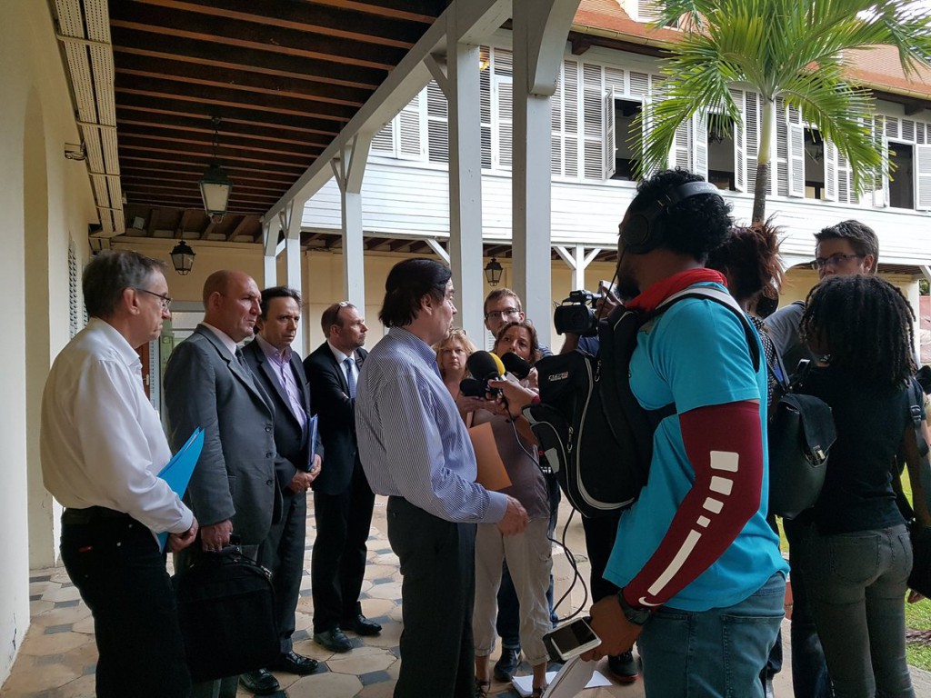  Point presse de la mission interministérielle en Guyane © Préfecture de Guyane