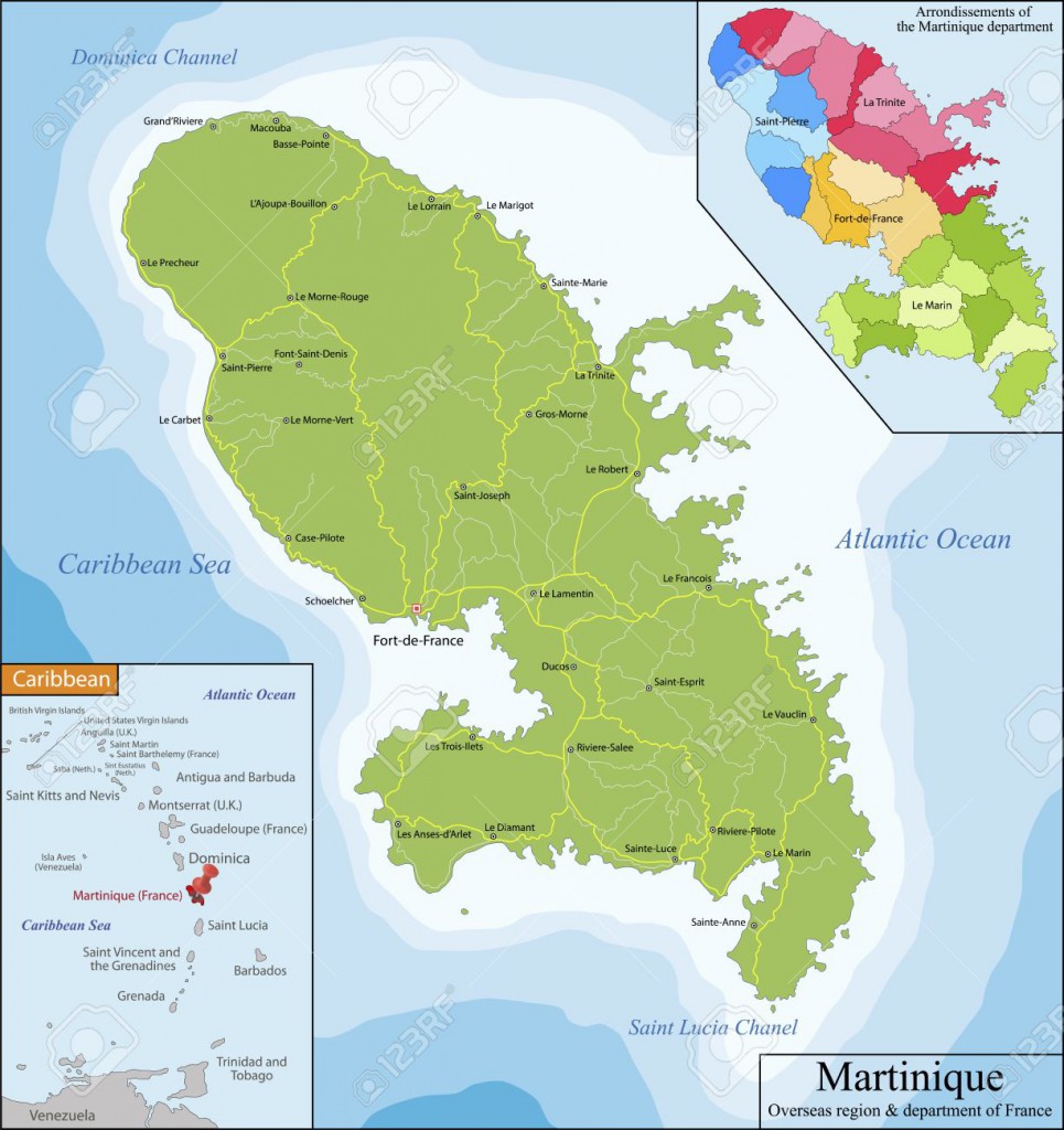 En Martinique, les départs s’effectuent au sud dans une zone comprise entre le Diamant et Sainte-Anne.Au centre de l’île, ils ont lieu depuis la rive droite Levassor ou dans les communes littorales de Schœlcher, Case-Pilote et Bellefontaine. Au nord de l’île, les départs se font du Prêcheur et de Grand-Rivière vers la Dominique ; par le sud les dissidents rejoignent Sainte-Lucie.
