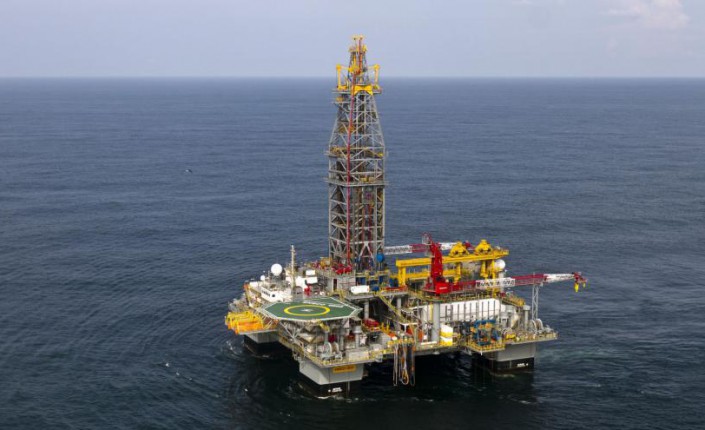 Une plateforme pétrolière au large de la Guyane ©Archives / AFP
