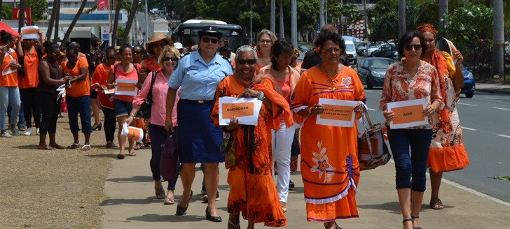Un rassemblement en 2017 contre les violences faites aux femmes en Nouvelle-Calédonie ©gouv.nc