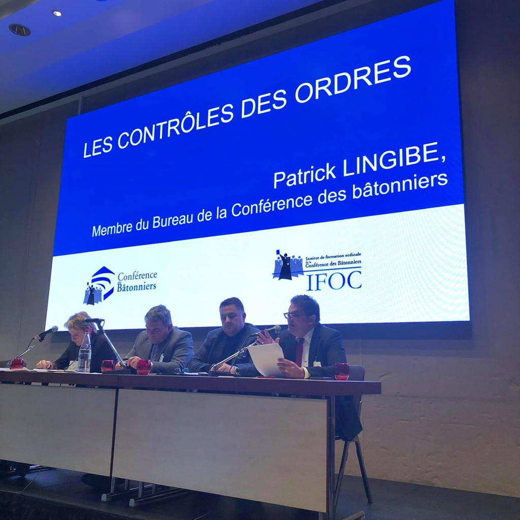 Patrick Lingibé lors d'un au séminaire organisé à Paris par la Conférence des Bâtonniers en décembre 2018 