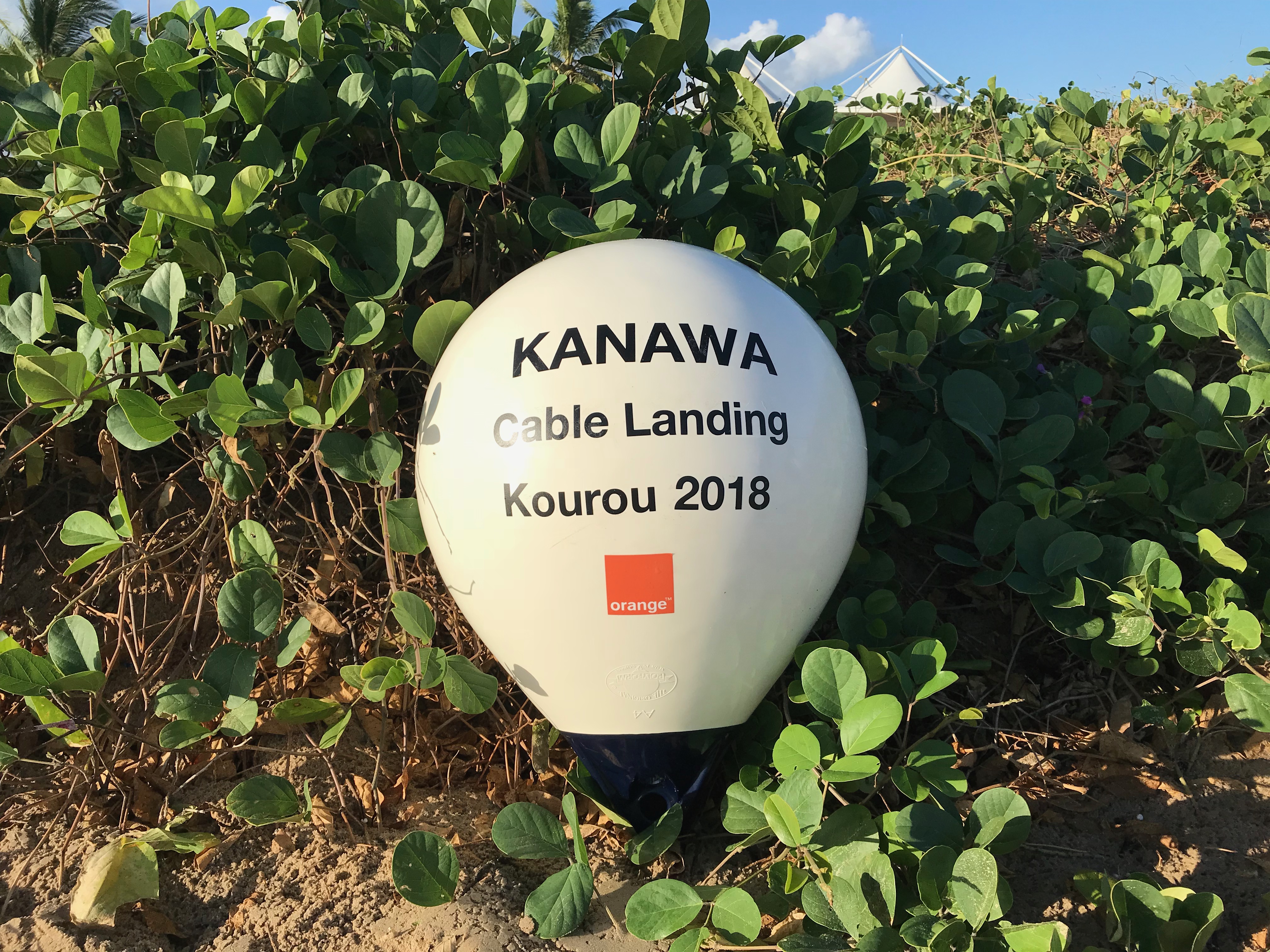 Le câble Kanawa a atterri en Guyane le 27 octobre 2018 ©Outremers360