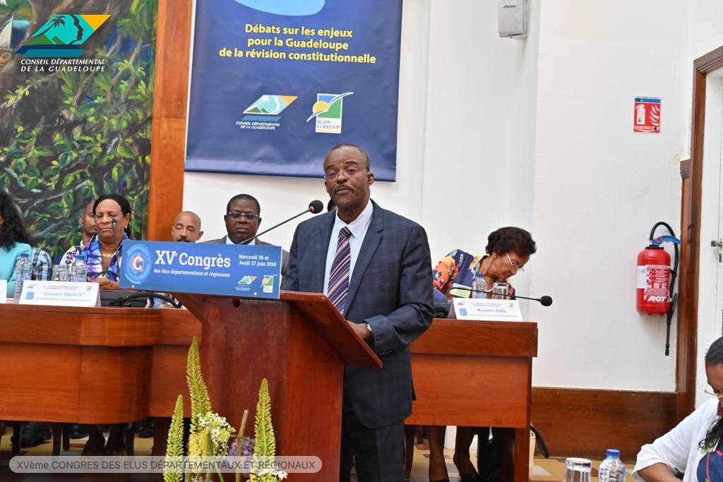 Discours du Président du Conseil régional lors du Congres de Guadeloupe ©  Conseil départemental de Guadeloupe