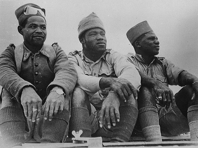 Des tirailleurs sénégalais
