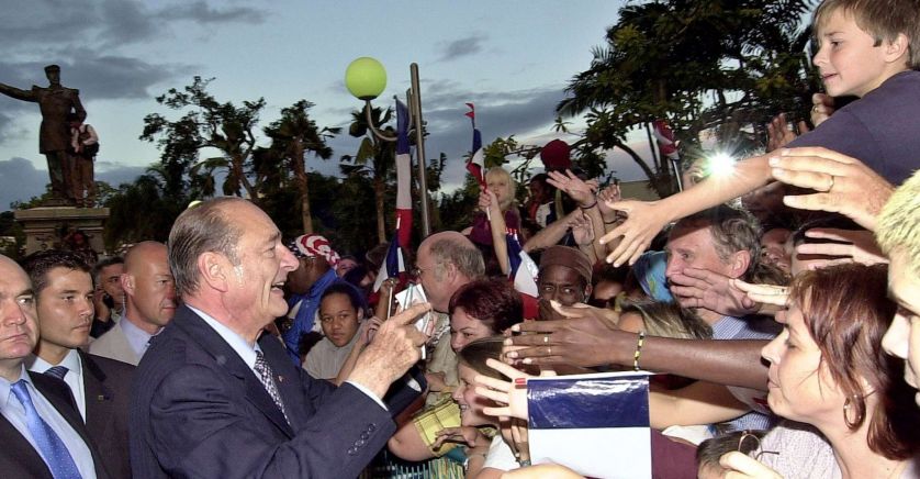 Jacques Chirac en Nouvelle-Calédonie en 2002