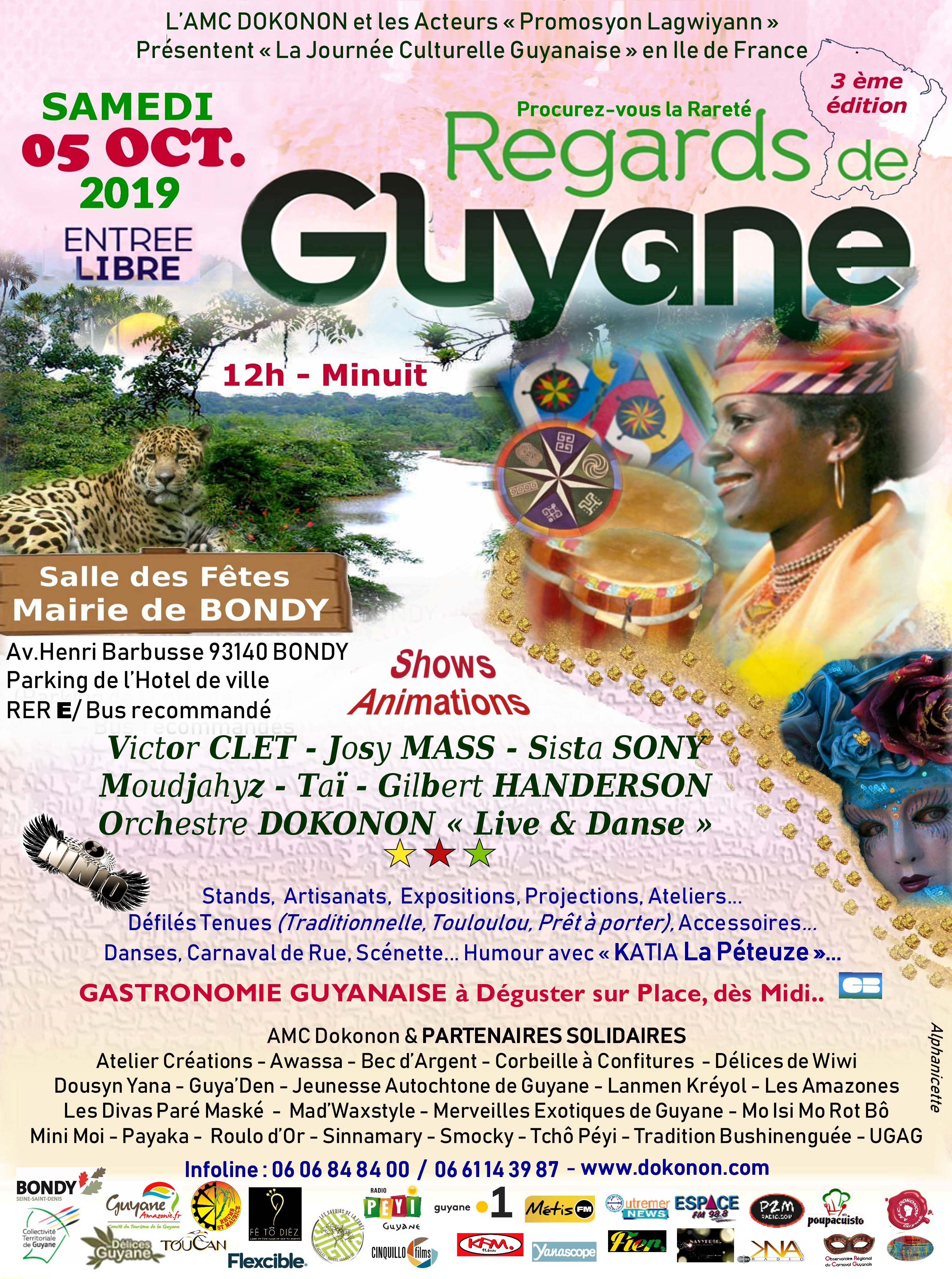 Regards de Guyane 2019 - Affiche Officielle - 3eme ed - AMC Dokonon & Partenaires