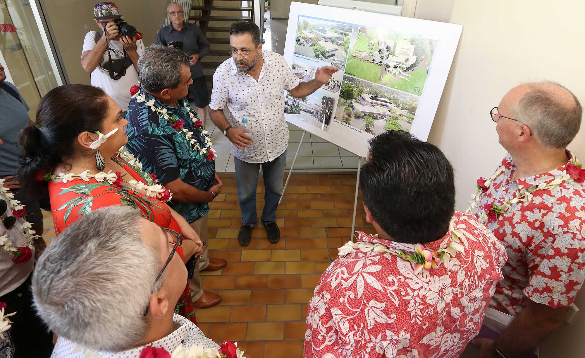 Ce futur campus sera situé sur la commune de Arue, sur l'île principale de Tahiti ©Présidence de la Polynésie 