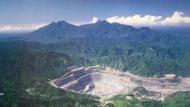 La mine de Panguna, sur l'île Bougainville