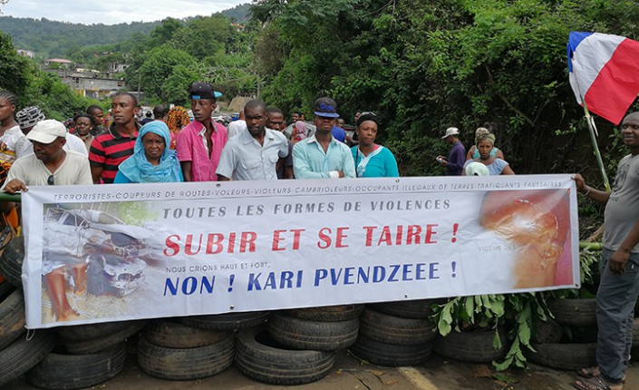 Mouvement social à Mayotte en mars 2018, qui débouche sur un plan d'urgence pour le département ©Mayotte Hebdo
