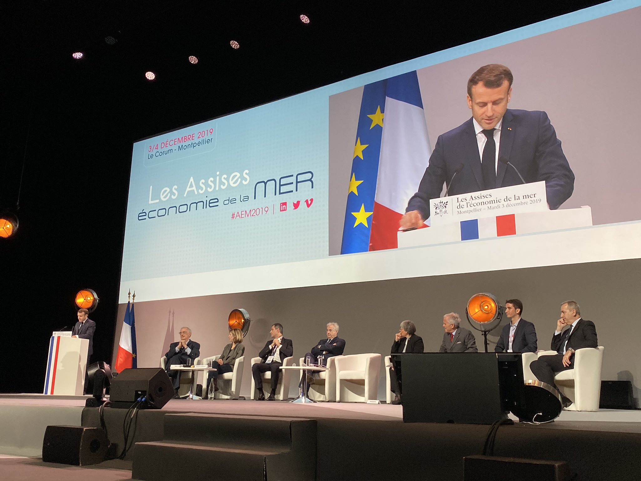 Emmanuel Macron aux 15ème Assises de la mer 