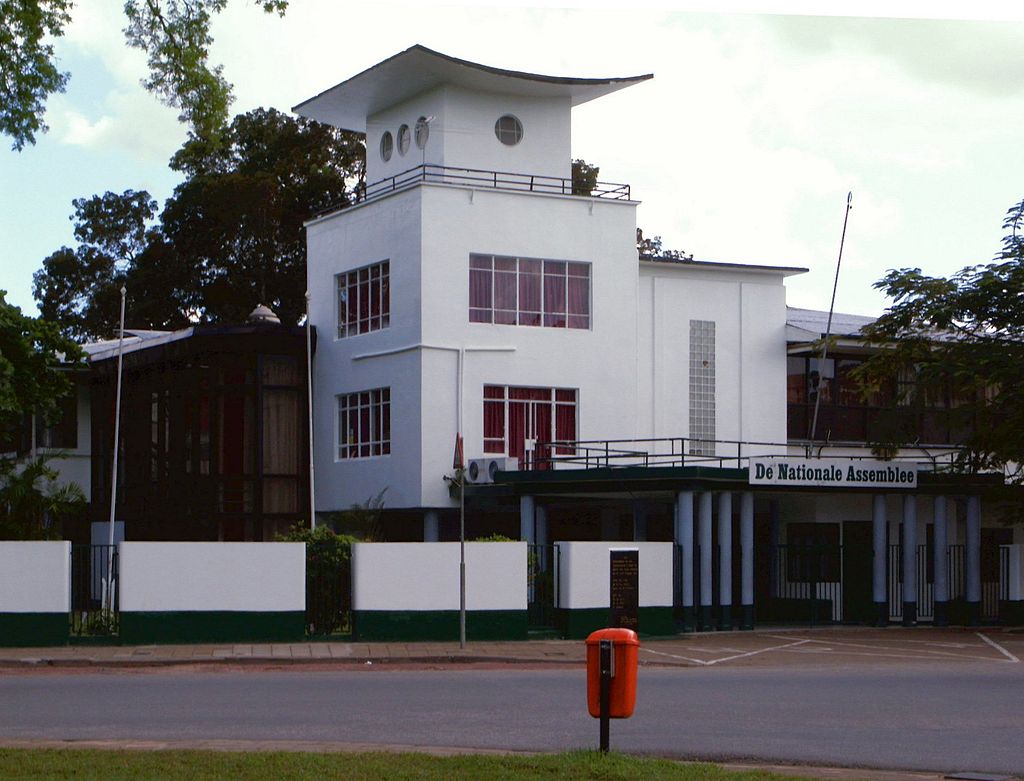 L'Assemblée nationale du Surinam à Paramaribo 