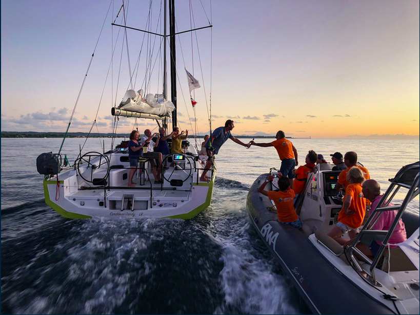 Arrivée d'un équipage à Marie-Galante lors de l'édition 2019 ©Rally des Îles du Soleil