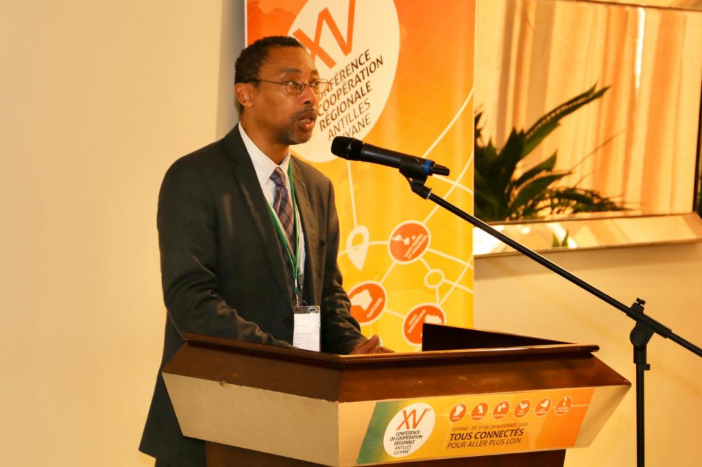 Intervention de l'ambassadeur delégué à la cooperation regionale Antilles Guyane Jean Bernard Nilam © CTG 