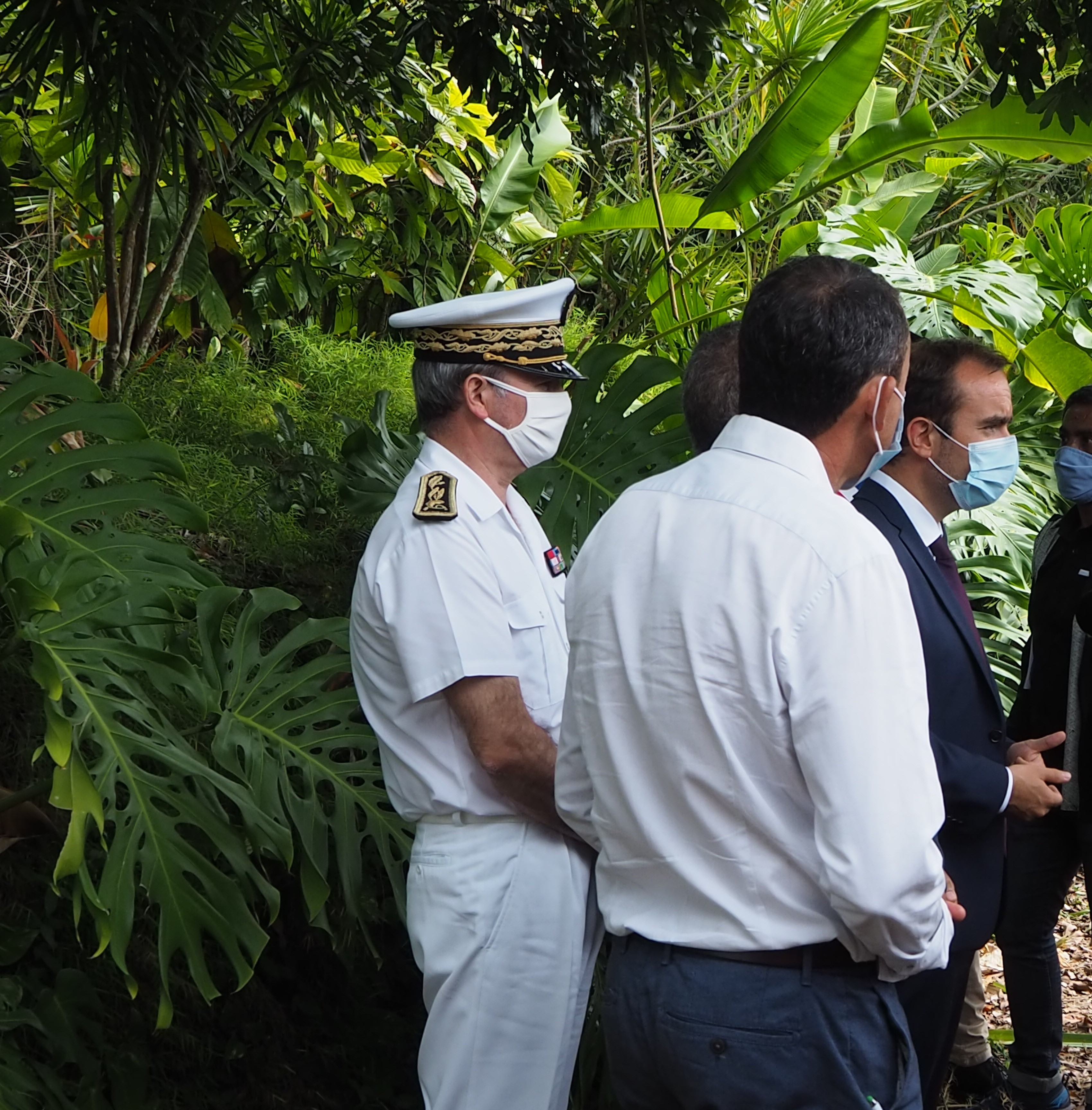Sébastien Lecornu et Jacques Billant, lors de la visite du ministre des Outre-mer ©DR