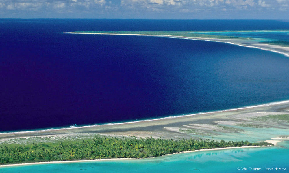 L&rsquo;atoll de Rangiroa, deuxième plus vaste au Monde