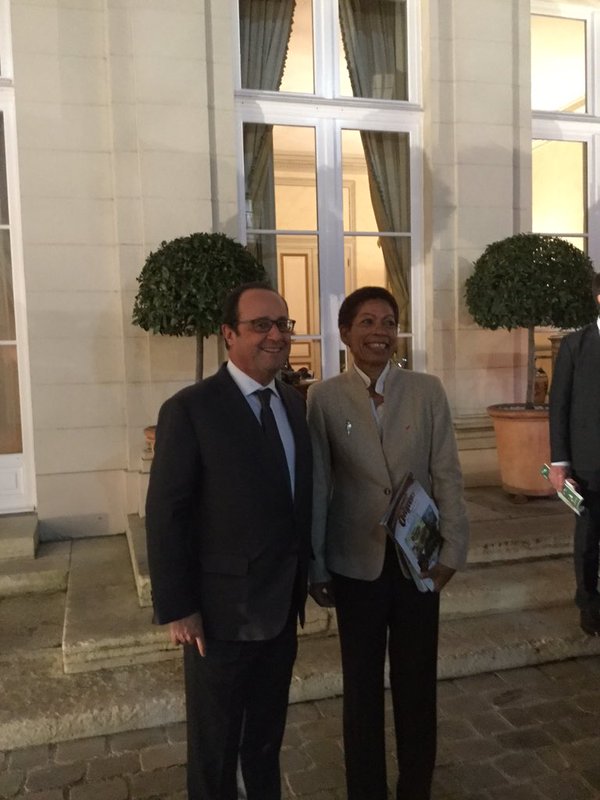 François Hollande: &laquo;&nbsp;Je voulais marquer mon attachement aux Outre-mer&nbsp;&raquo; aux voeux de la Ministre des Outre-mer