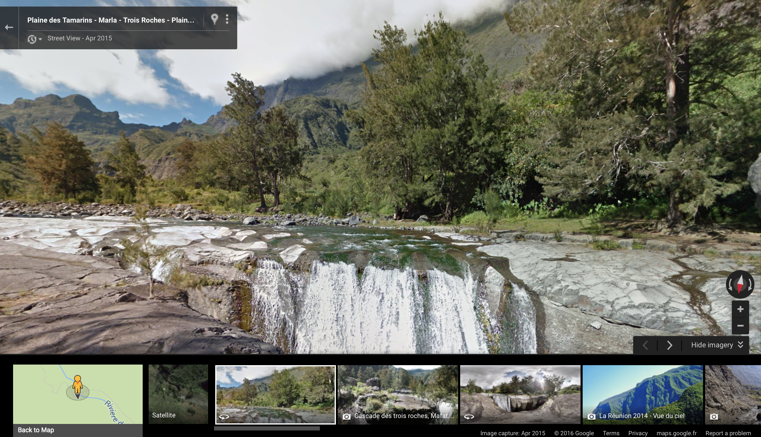 Google Streetview vous transporte en plein coeur des paysages de la Réunion