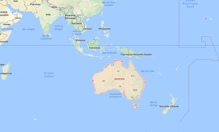 Géographie: L&rsquo;Australie change ses coordonnées