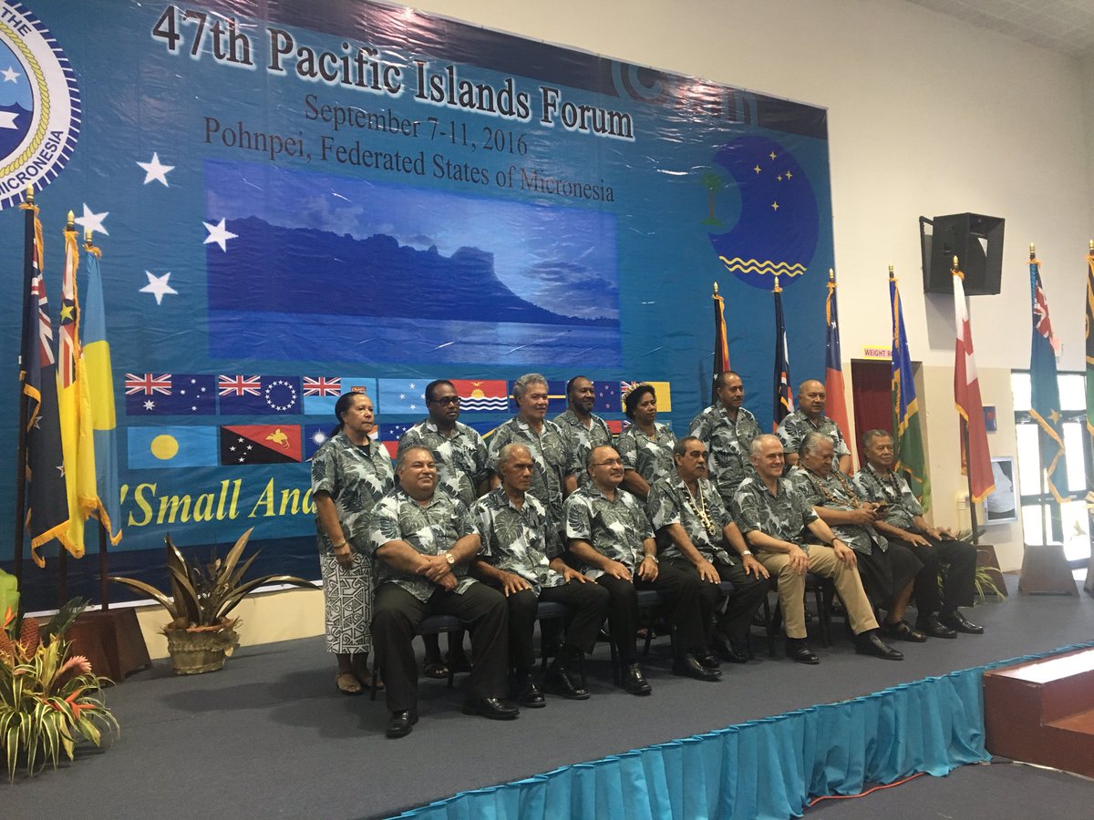 La Polynésie Française et La Nouvelle-Calédonie, désormais membres du Forum du Pacifique.