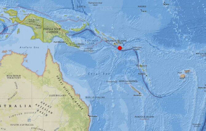 Séisme aux îles Salomon: Alerte au tsunami dans le Pacifique