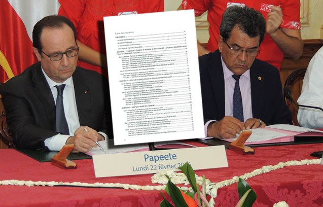 Polynésie française: Les Accords de Papeete signés &laquo;&nbsp;avant la fin de mandature&nbsp;&raquo; de François Hollande
