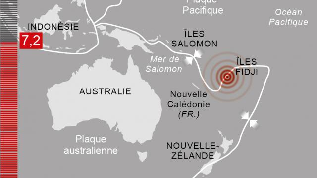 Les îles Fidji secouées par un séisme de magnitude 6,9