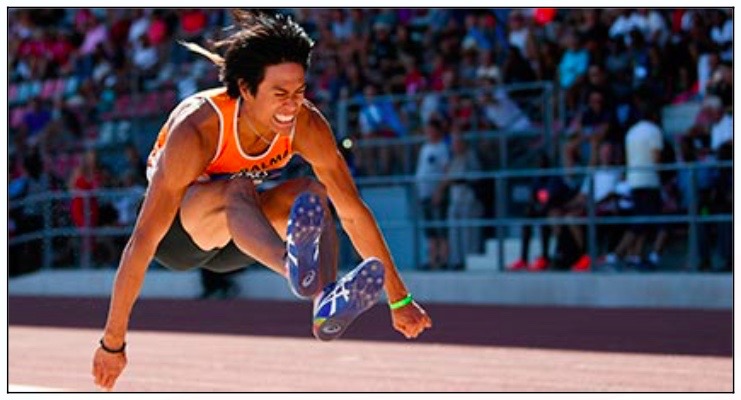 Sports en Outre-mer: Le Tahitien Raihau Maiau, Champion de France Elite en saut en longueur