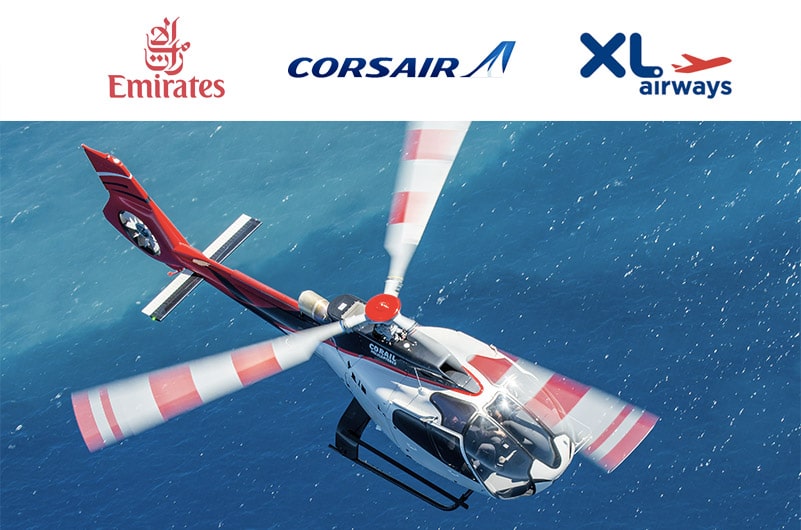 Tourisme en Outre-mer: Corail Hélicoptères signe trois partenariats avec trois géants de l’aviation