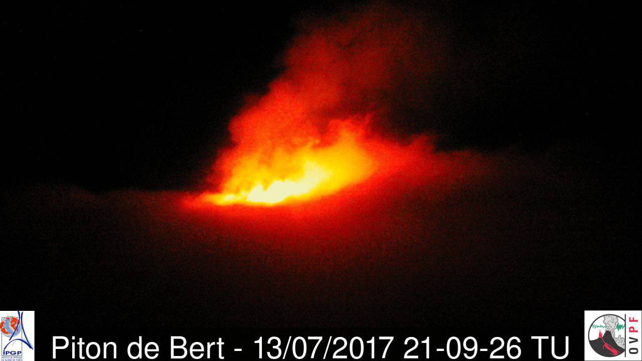 La Reunion: Éruption du volcan  pour le 14 juillet