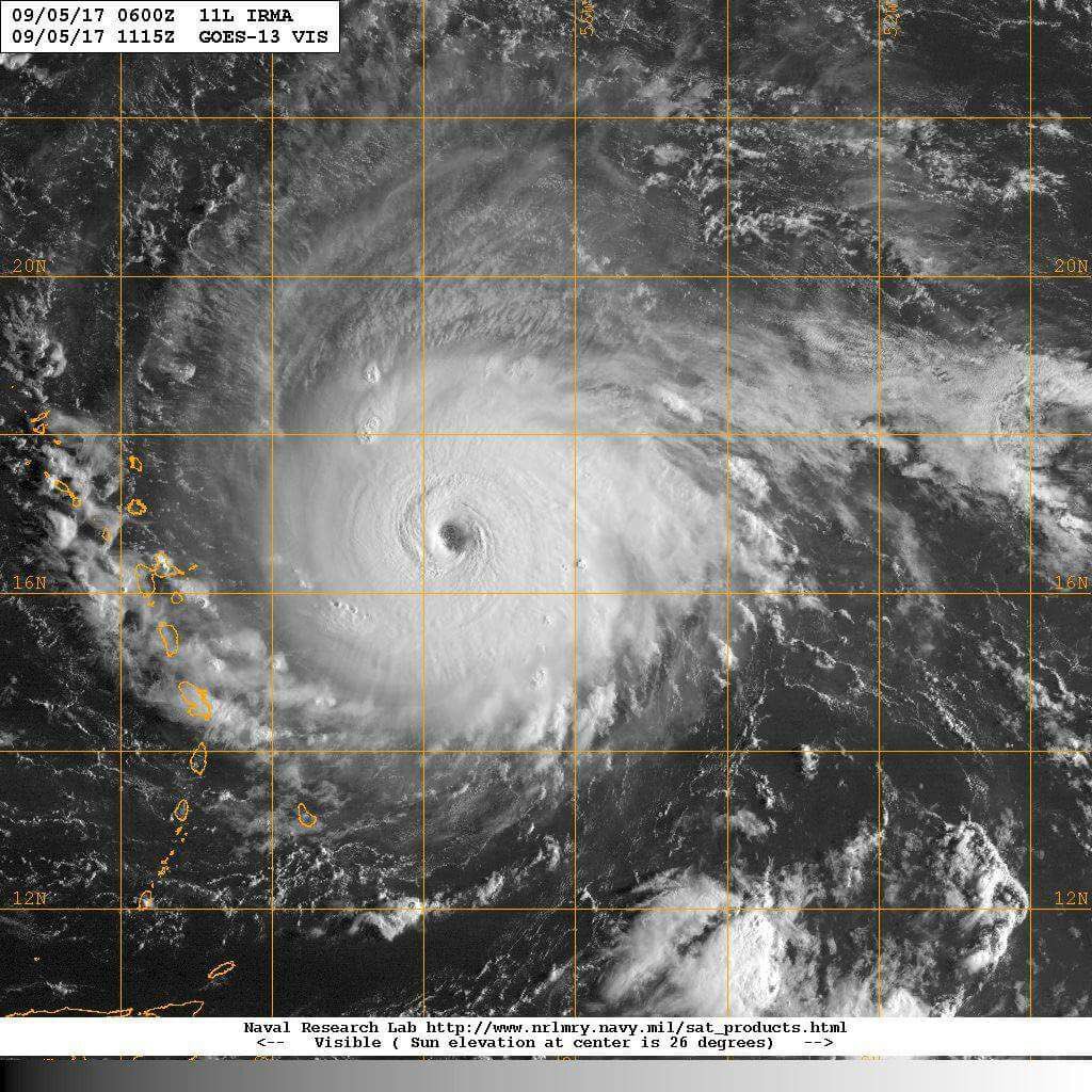 Irma: Premier cyclone catégorie 5 pour le secteur de Saint-Martin et Saint-Barthélemy