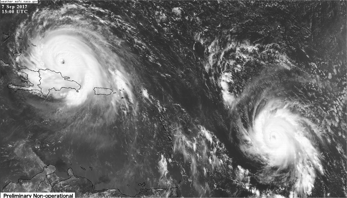 L’ouragan José à l’approche de Saint-Martin et de Saint-Barthélémy ce samedi