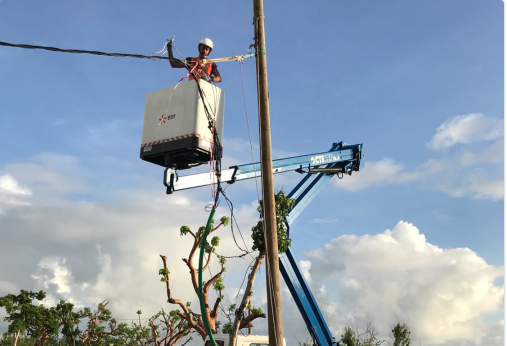 Ouragan Irma: L’électricité rétablie à Saint-Martin et à Saint-Barthélémy