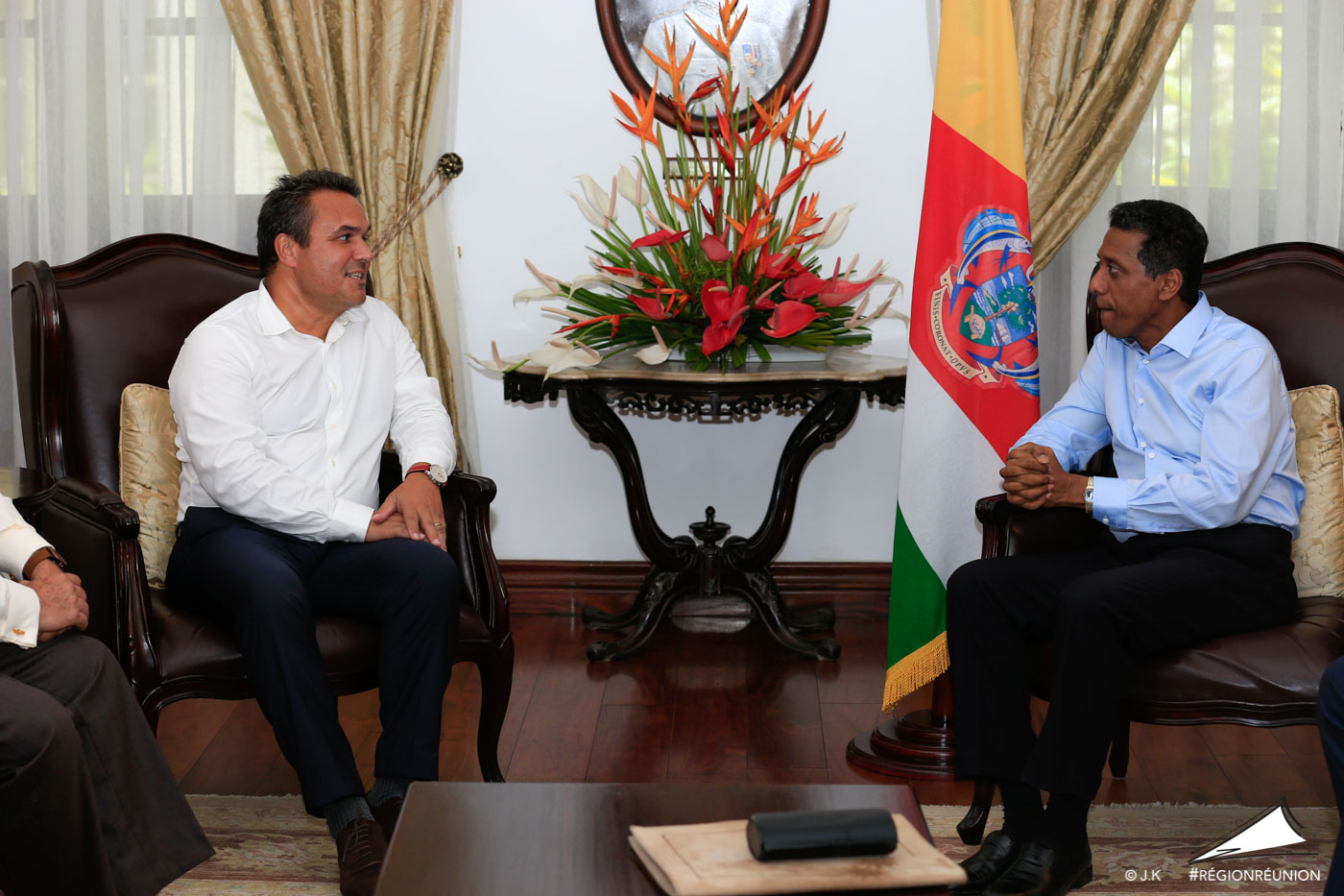 Le Président de la Région Réunion Didier Robert s’entretient avec le Président de la République des Seychelles