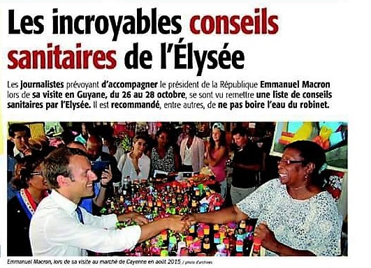 Emmanuel Macron en Guyane : La note qui fait monter la tension