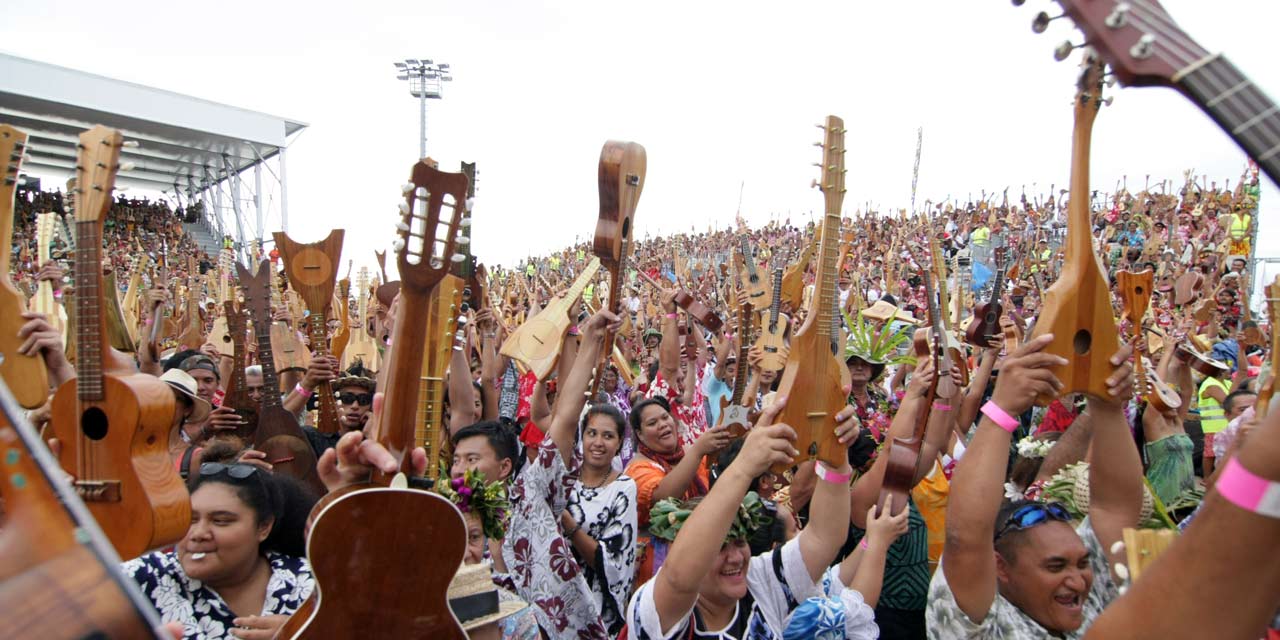 Les Polynésiens veulent reconquérir le record du monde du ukulele