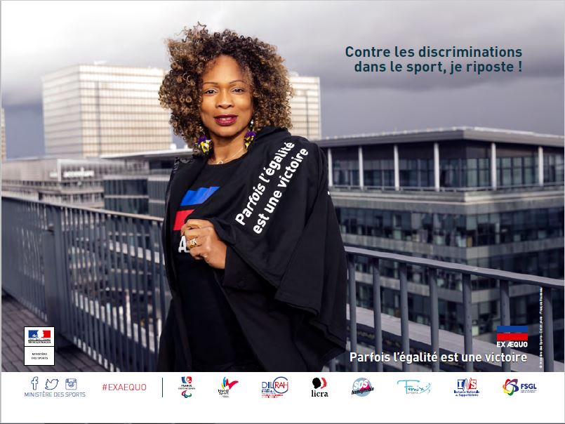 Lutte contre les discriminations: La Ministre des Sports Laura Flessel lance une campagne contre les discriminations, avec les sportifs