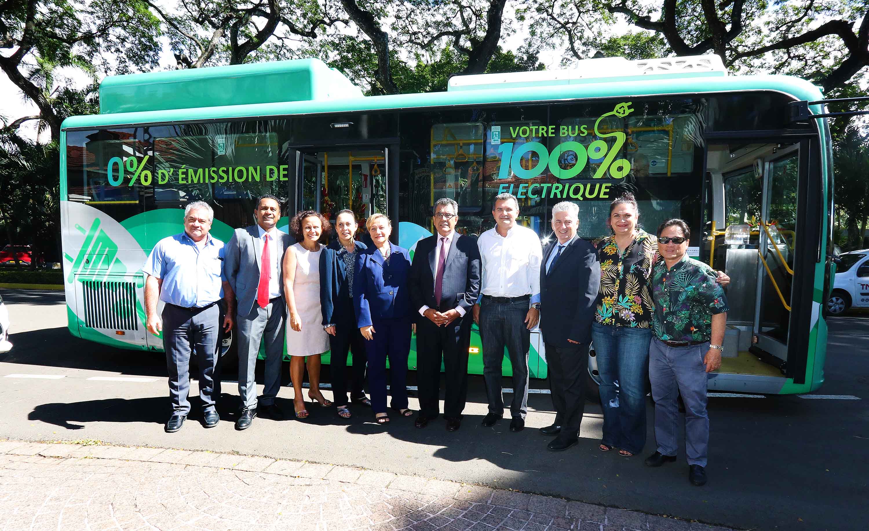 Polynésie : Le premier bus 100% électrique présenté au gouvernement local