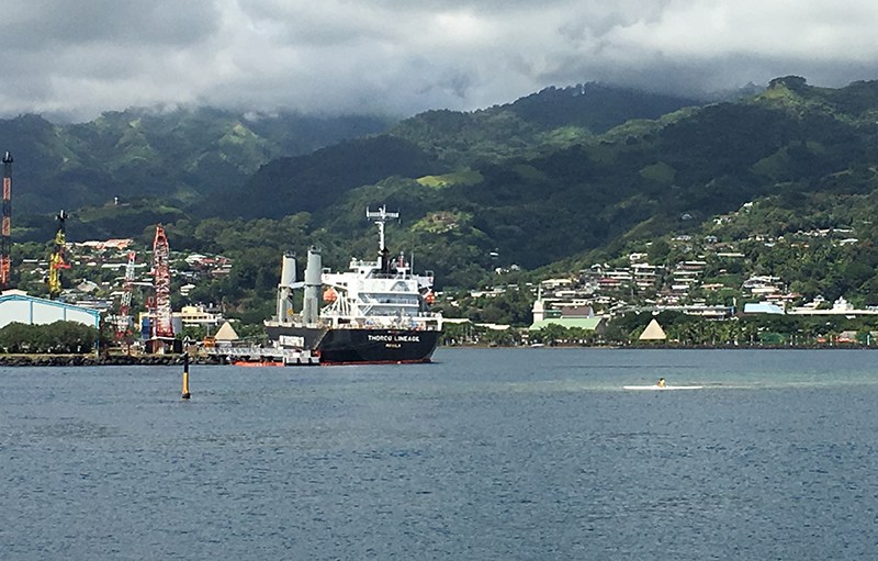 Polynésie : Le navire philippin Thorco Lineage arrivé à Papeete et expertisé avant son départ vers l’Australie