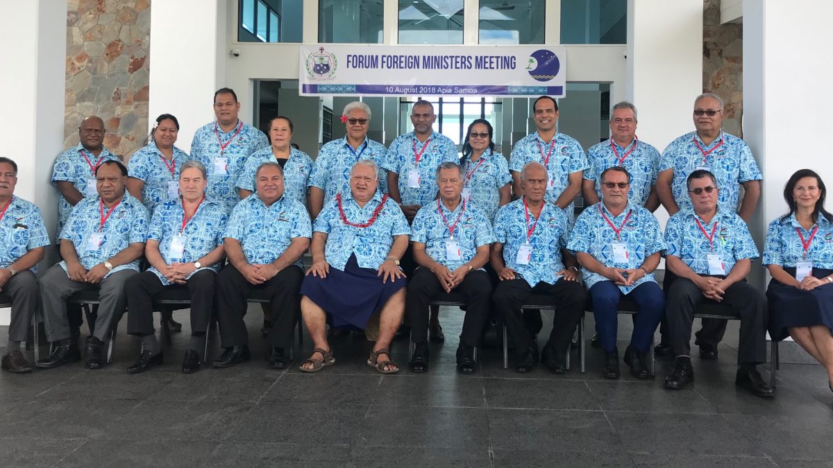 Forum des îles du Pacifique : Sécurité régionale et statut de Wallis et Futuna au programme