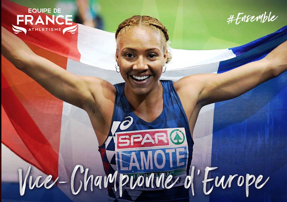 Euro d&rsquo;athlétisme: La Guadeloupéenne Rénelle Lamote, vice championne du 800m