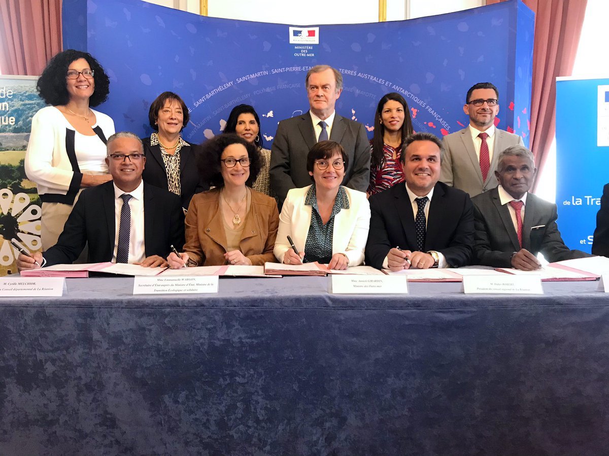 Le Territoire de la Côte Ouest de La Réunion signe le 1er Contrat de Transition Écologique en Outre-mer