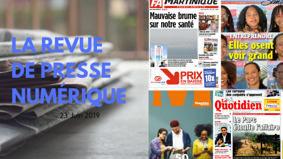 Revue de presse numérique du 23 juin : Pic de pollution en Martinique, Loi de rattrapage de Mayotte rejeté, Le SNU lancé en Guyane, Oscar Temaru à la barre