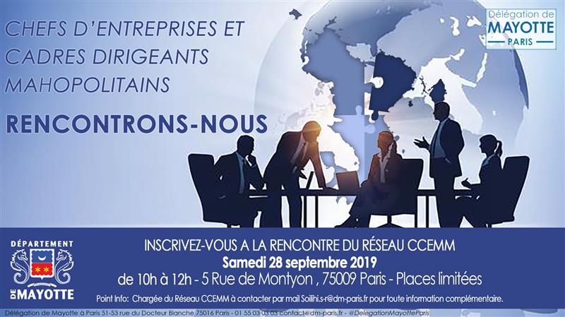 La délégation de Mayotte à Paris réunit pour la 1ère fois les cadres et entrepreneurs mahorais de l’Hexagone