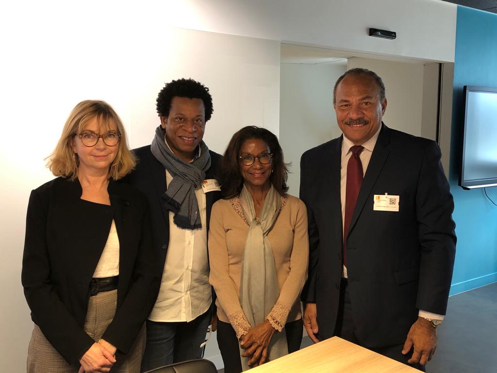 Numérique en Outre-mer : Le maire du Lamentin en Martinique David  Zobda en visite à « Orange Gardens » à Paris