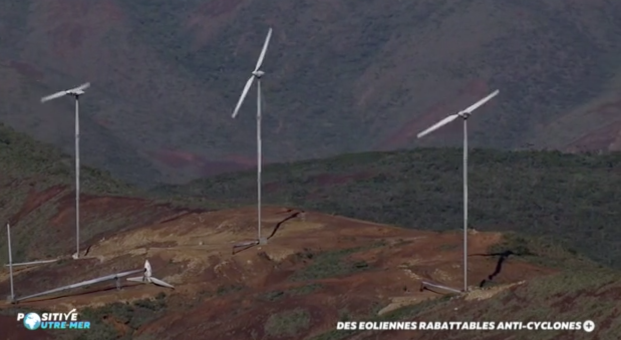 VIDEO.Positive Outre-mer: Des éoliennes rabattables anti-cyclones en Nouvelle-Calédonie