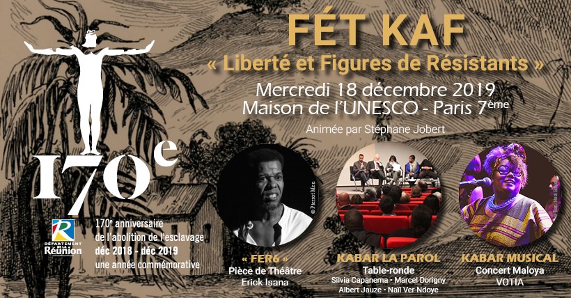 Fét Kaf à Paris : La Réunion célèbre le 170ème anniversaire de l’abolition de l’esclavage à l&rsquo;UNESCO